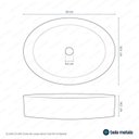 Ver imagem 3 de Cuba de Banheiro Louça Apoio Oval 50cm Spezia Bela Metais