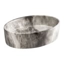 Ver imagem 1 de Cuba de Banheiro Louça Apoio Oval 50 Cm Spezia Mármore Grigio Bela Metais