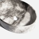 Ver imagem 4 de Cuba de Banheiro Louça Apoio Oval 50 Cm Spezia Mármore Grigio Bela Metais