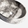 Cuba de Banheiro Louça Apoio Oval 50 Cm Spezia Mármore Grigio Bela Metais - 4