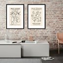 Ver imagem 2 de Kit 2 Quadros Minimalista Picasso - 60x48cm:madeira Branca