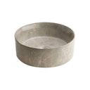 Ver imagem 2 de Cuba de Banheiro Louça Apoio Redonda 31cm Zara Mármore Bronze Armani Bela Metais