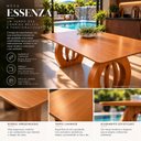 Ver imagem 6 de Mesa de Jantar Madeira Maciça 6 Lugares Essenza 180cm Tampo Laminado