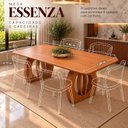 Ver imagem 4 de Mesa de Jantar Madeira Maciça 6 Lugares Essenza 180cm Tampo Laminado