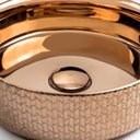 Ver mais imagens de Cuba de Banheiro Louça Apoio Redonda 36 Cm Porto Metálica