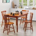 Ver imagem 4 de Conjunto Mesa de Jantar 125cm com 4 Cadeiras Multimóveis Cr50083 Mel Mel