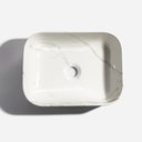 Ver imagem 5 de Cuba de Banheiro Louça Apoio Retangular 40cm Maia Mármore Carrara Bela Metais