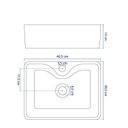 Ver imagem 3 de Cuba de Banheiro Louça Apoio Retangular 40 Cm Sintra