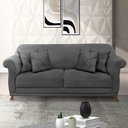 Ver imagem 6 de Sofa 3 Lugares Retro Polo 200cm com Almofada Suede 1104 Ezz 1104
