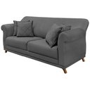 Ver imagem 1 de Sofa 3 Lugares Retro Polo 200cm com Almofada Suede 1104 Ezz 1104