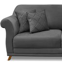 Ver imagem 7 de Sofa 3 Lugares Retro Polo 200cm com Almofada Suede 1104 Ezz 1104
