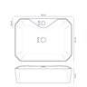 Cuba de Banheiro Louça Apoio Retangular 49 Cm Módena - 3
