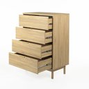 Ver imagem 4 de Cômoda Kaki 4 Gavetas 115 Cm X 80 Cm X 45 Cm Tauari