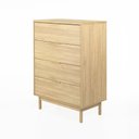 Ver imagem 3 de Cômoda Kaki 4 Gavetas 115 Cm X 80 Cm X 45 Cm Tauari