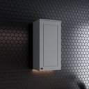 Ver imagem 2 de Aéreo 400mm 01 Porta Americana Cinza - Henn