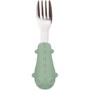 Ver imagem 3 de Kit Talheres Dino em Silicone e Aço Inoxidável - Verde