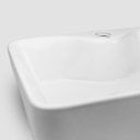 Ver imagem 7 de Cuba de Banheiro Louça Semi Encaixe Retangular 48cm Sicília Bela Metais