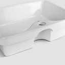 Ver imagem 6 de Cuba de Banheiro Louça Semi Encaixe Retangular 48cm Sicília Bela Metais