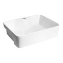 Ver imagem 2 de Cuba de Banheiro Louça Semi Encaixe Retangular 48cm Sicília Bela Metais