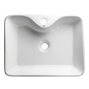 Ver imagem 4 de Cuba de Banheiro Louça Semi Encaixe Retangular 48cm Sicília Bela Metais