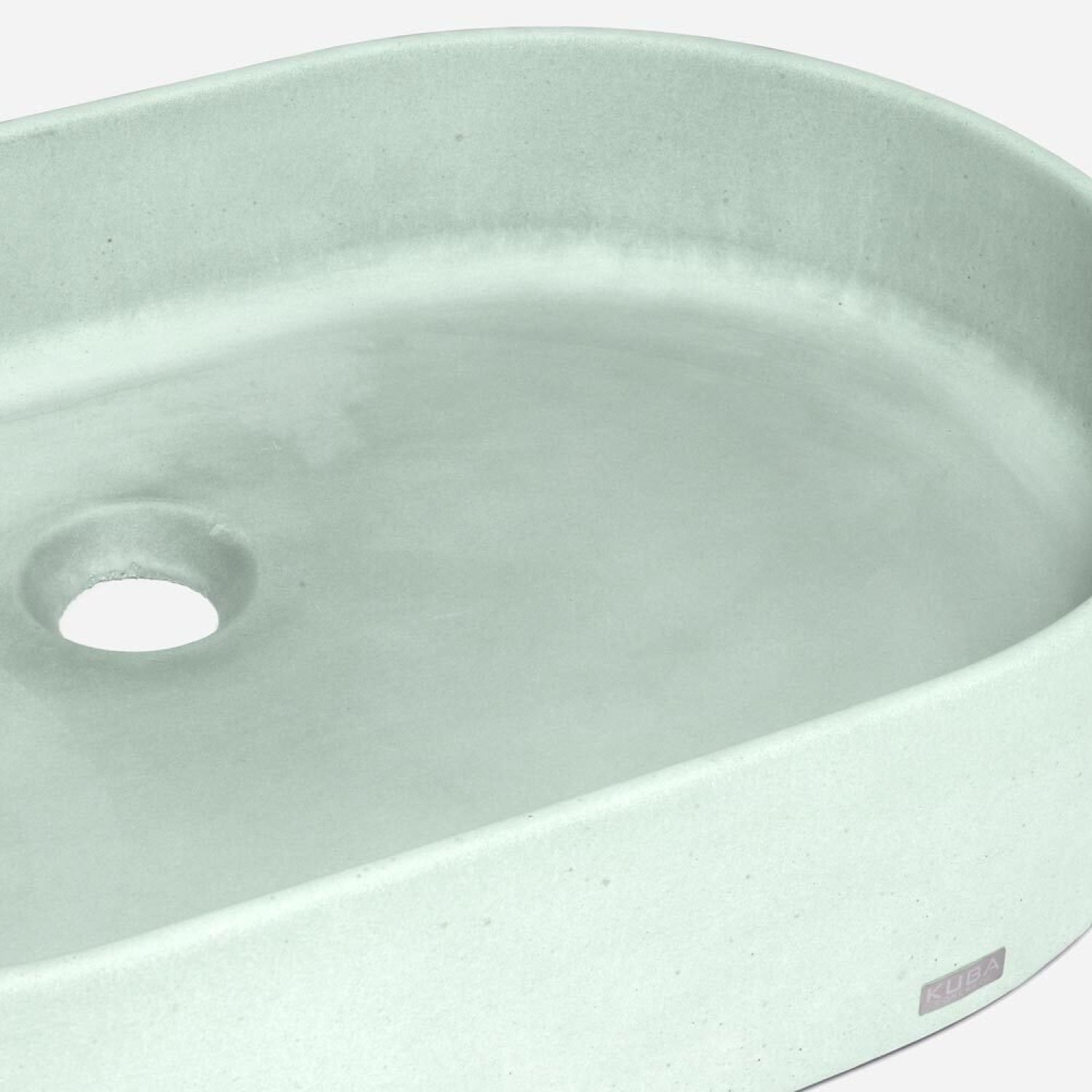 Cuba de Banheiro Concreto Apoio Elipse 55cm Lotus Acqua Bela Metais - 5