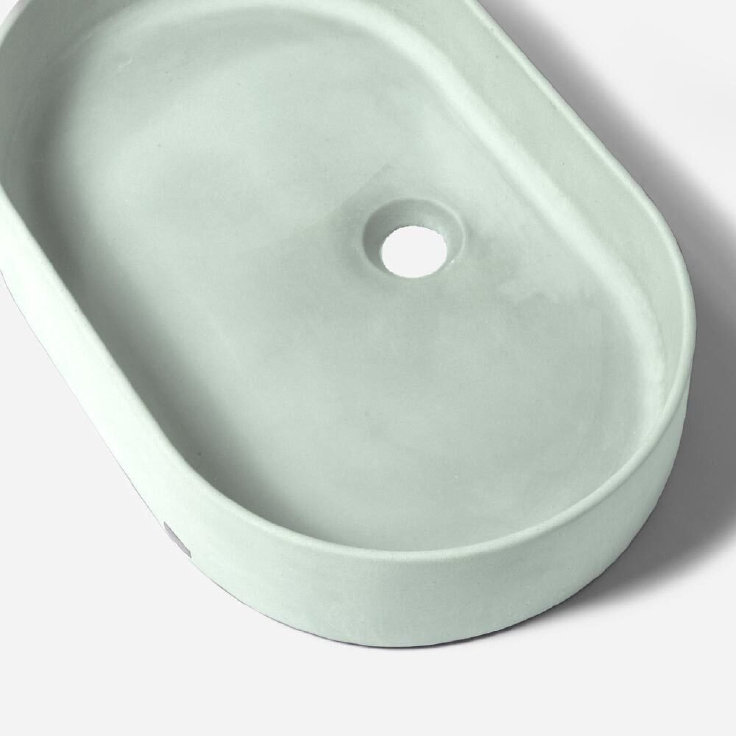 Cuba de Banheiro Concreto Apoio Elipse 55cm Lotus Acqua Bela Metais - 4