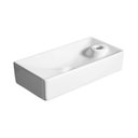 Ver imagem 2 de Cuba de Banheiro Louça Apoio ou Suspensa Retangular 44,5 Cm Braga Bela Metais