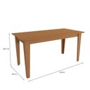Ver imagem 3 de Conjunto para Sala de Jantar Mesa com 6 Cadeiras Melina Marrom/Canela/Bege