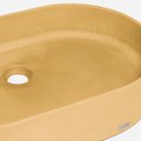 Ver imagem 5 de Cuba de Banheiro Concreto Apoio Elipse 55cm Lotus Gold Bela Metais