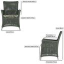 Ver imagem 3 de Jogo Sofá e 2 Poltronas de Área Igapó Alumínio Pintura Fendi Corda Náutica Estofado 5 Trama