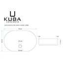 Ver imagem 3 de Cuba de Banheiro Concreto Apoio Elipse 55cm Lotus Bela Metais