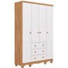 Guarda-roupa de Bebê 4 Portas 3 Gavetas Junior 100% Mdf Faura - 2