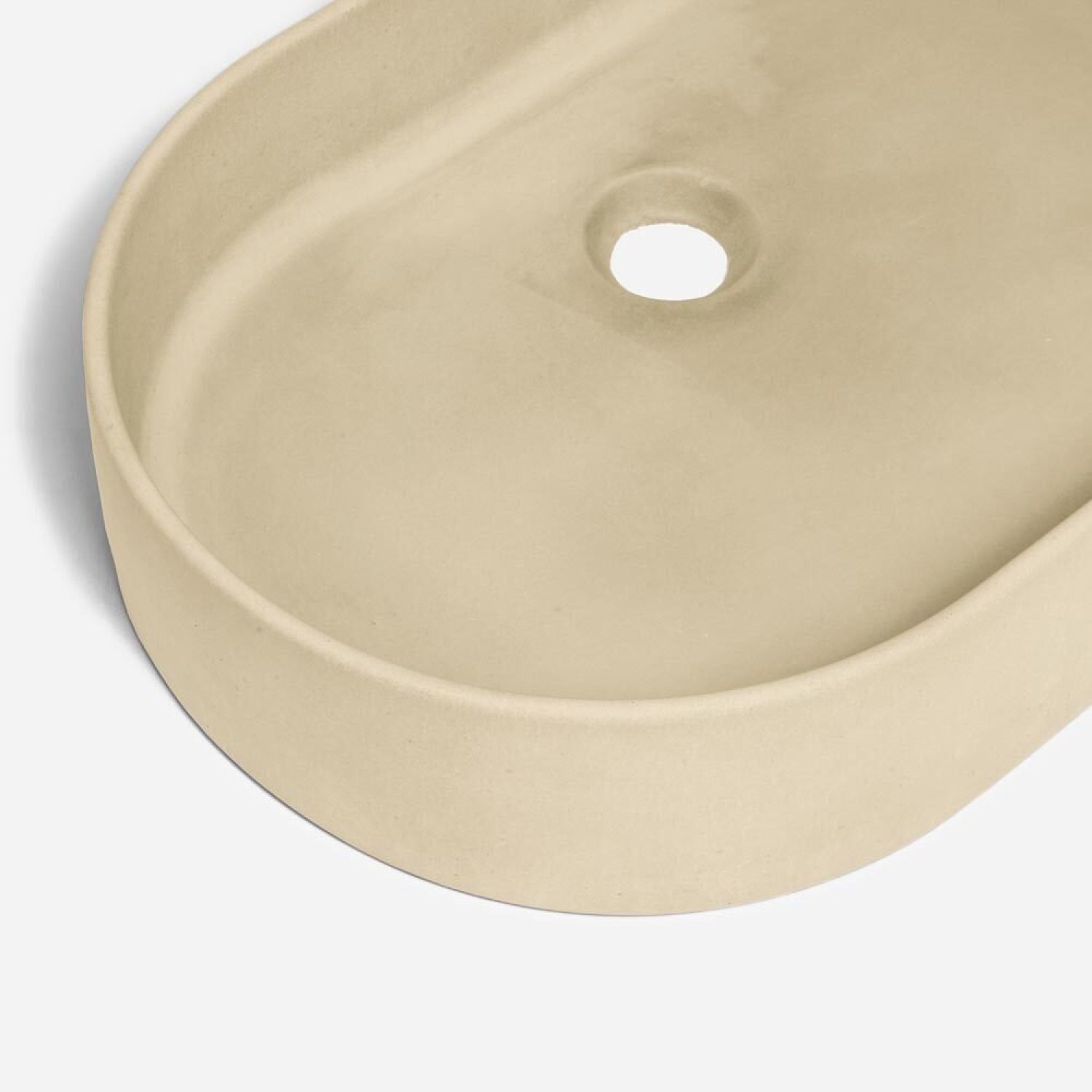 Cuba de Banheiro Concreto Apoio Elipse 55 Cm Lotus Bela Metais - 6