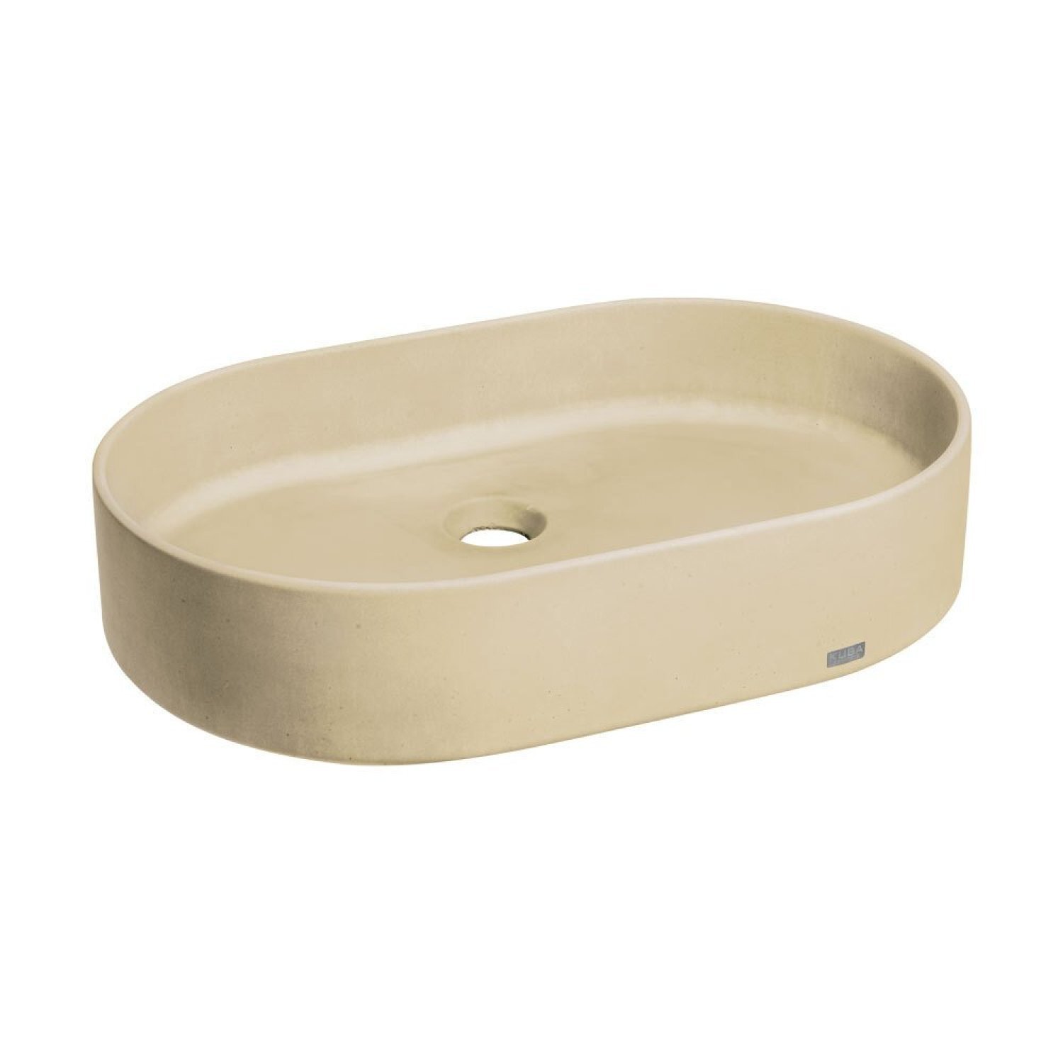 Cuba de Banheiro Concreto Apoio Elipse 55 Cm Lotus Bela Metais - 2