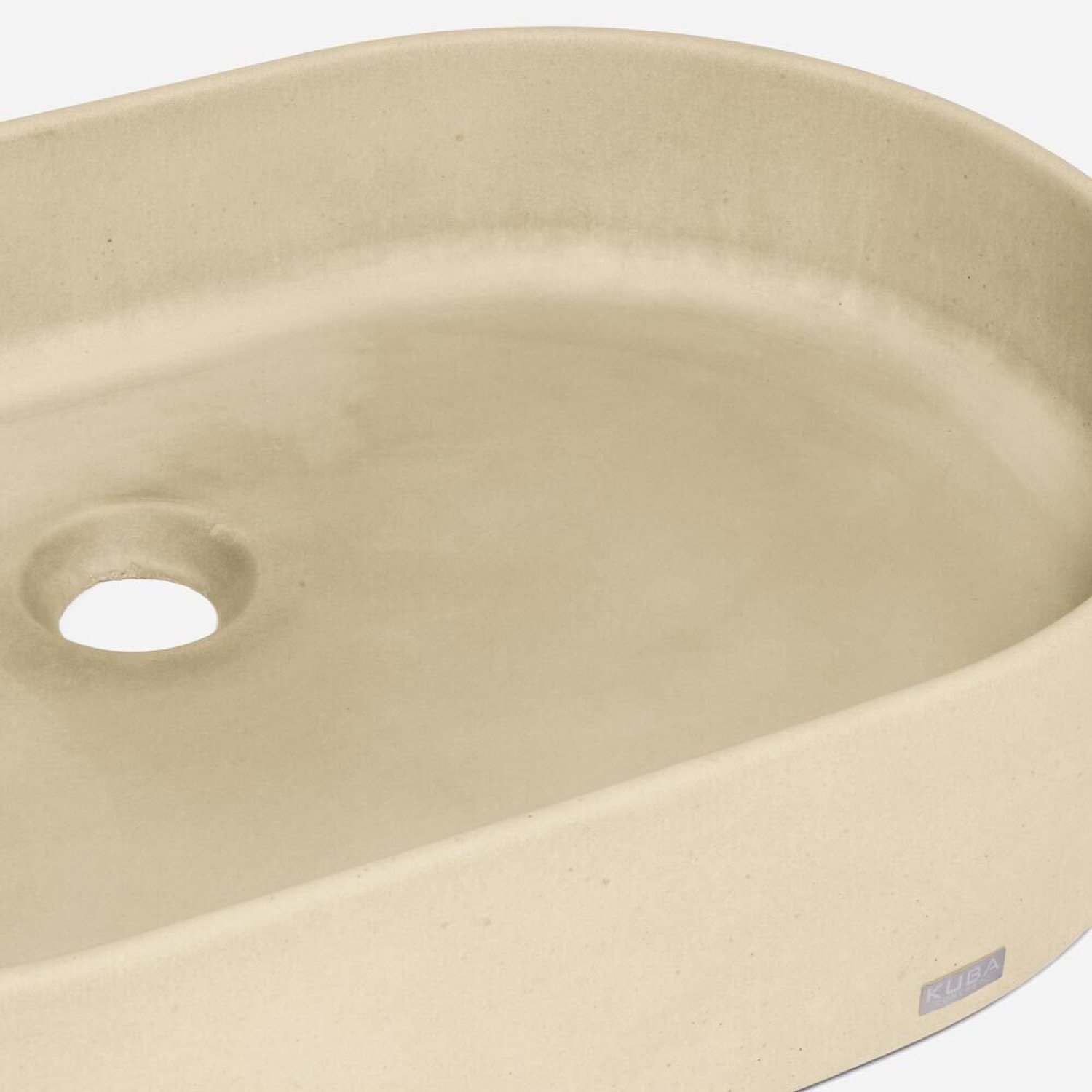 Cuba de Banheiro Concreto Apoio Elipse 55 Cm Lotus Bela Metais - 5