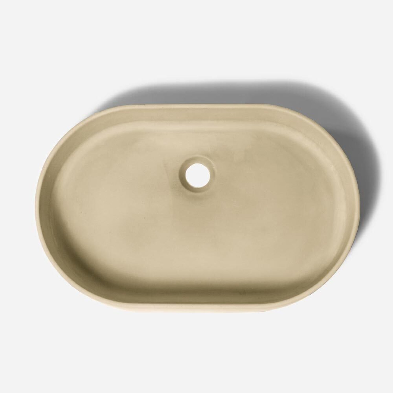 Cuba de Banheiro Concreto Apoio Elipse 55 Cm Lotus Bela Metais - 1