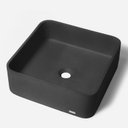 Ver imagem 1 de Cuba de Banheiro Concreto Apoio Quadrada 40cm Urban Carbon Bela Metais