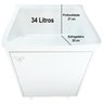 Combo Tanque de Lavanderia 34L + Armário Aéreo 53cm Multiuso Cor: Tanque Branco - 5