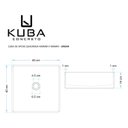 Ver imagem 3 de Cuba de Banheiro Concreto Apoio Quadrada 40cm Urban Gold Bela Metais