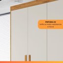Ver imagem 5 de Guarda Roupas Casal 4 Portas 3 Gavetas 100% Mdf Tunis Madeirado/off White