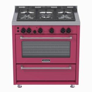 Fogao 5 Bocas Venax Temis Pink Gas GLP 220 V