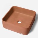 Ver imagem 1 de Cuba de Banheiro Concreto Apoio Quadrada 40cm Urban Bela Metais