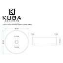 Ver imagem 3 de Cuba de Banheiro Concreto Apoio Redonda 35cm Small Florest Bela Metais