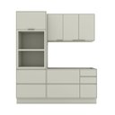 Ver imagem 1 de Cozinha Compacta Fineze 5 Portas 6 Gavetas 100% MDF Areia Hp - Henn