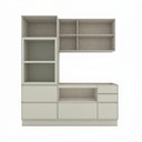 Ver imagem 4 de Cozinha Compacta Fineze 5 Portas 6 Gavetas 100% MDF Areia Hp - Henn
