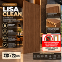 Ver imagem 2 de Folha de Porta de Quarto Sala Banheiro Lisa Clean 210x70cm:Imbuia