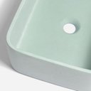 Ver imagem 4 de Cuba de Banheiro Concreto Apoio Retangular 42 Cm Tessa Bela Metais