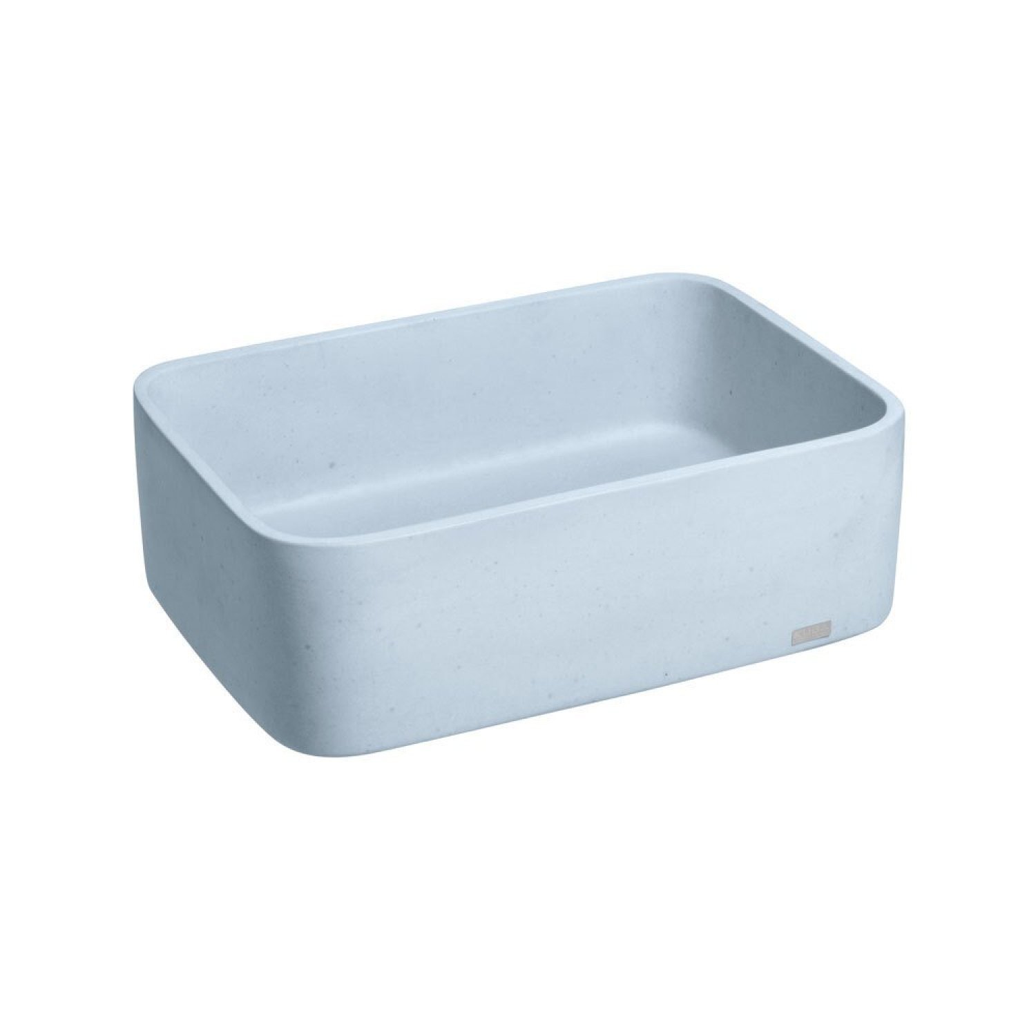 Cuba de Banheiro Concreto Apoio Retangular 42 Cm Tessa Ocean Bela Metais - 2