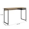 Escrivaninha 120cm 1 Gaveta com Balcão 135cm 2 Portas 1 Gaveta 1 Nicho Iron - 5