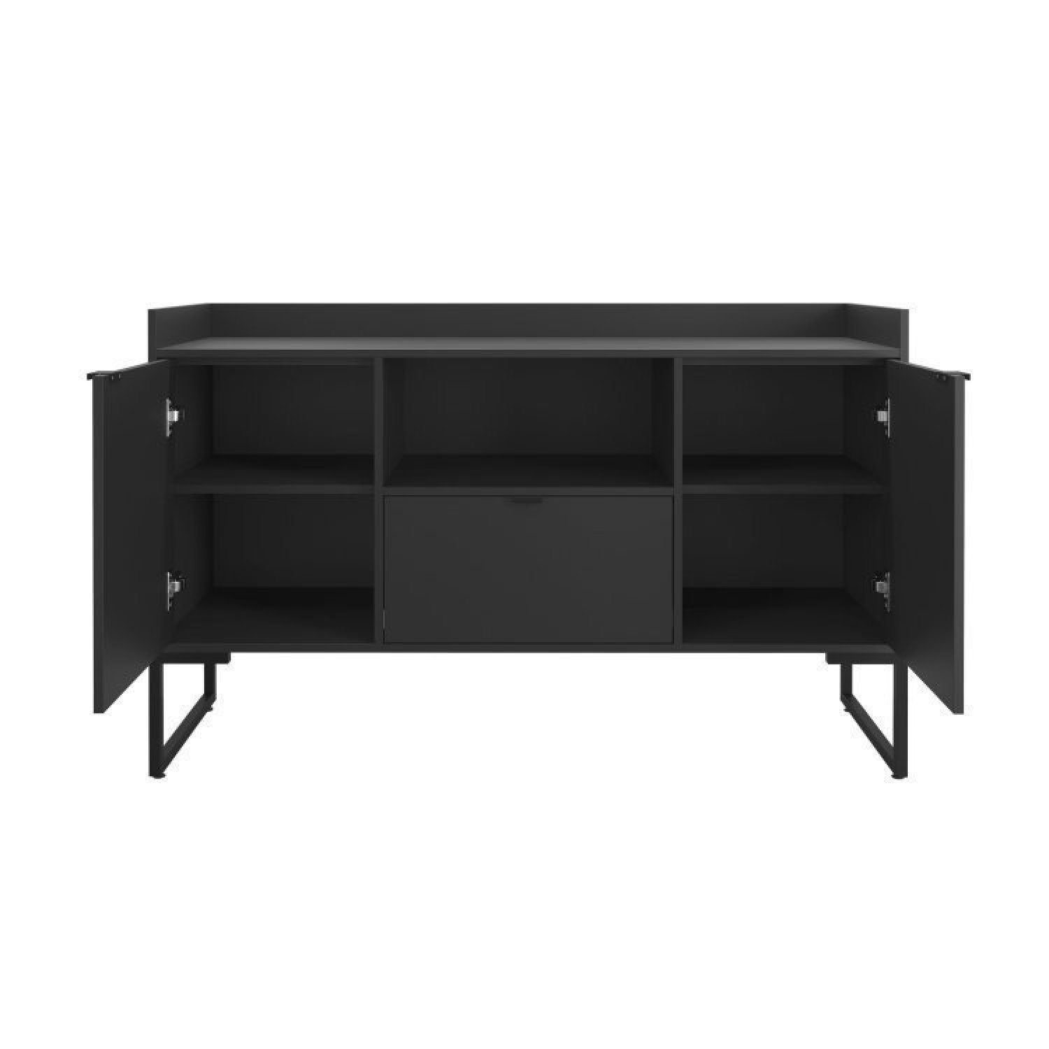 Escrivaninha 120cm 1 Gaveta com Balcão 135cm 2 Portas 1 Gaveta 1 Nicho Iron - 13